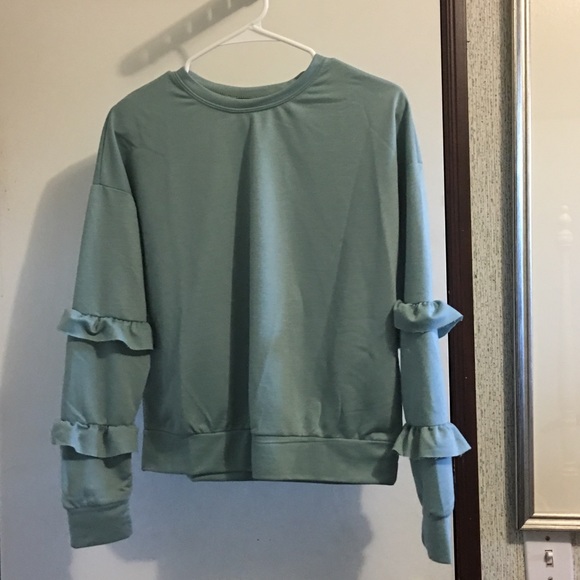 SHEIN Sweaters - Shein ruffle sweatshirt